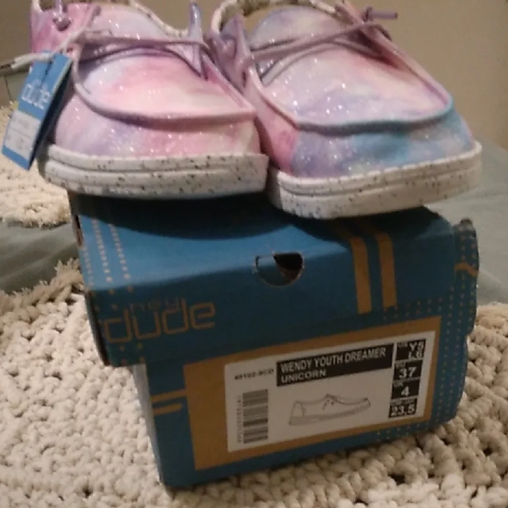 Hey Dude Wendy Youth Dreamer Unicorn Shoes Y5-L6